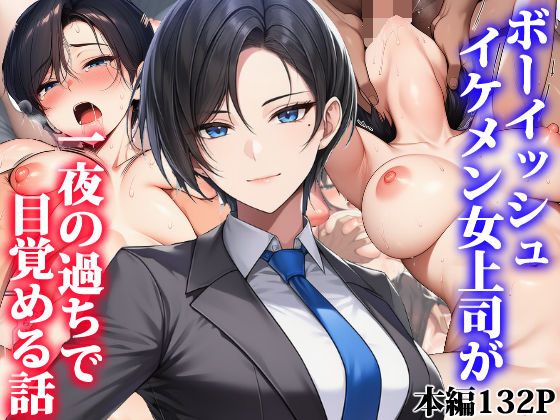 【FANZA同人raw】ボーイッシュイケメン女上司が一夜の過ちで目覚める話｜d_755374