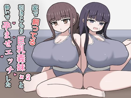【FANZA同人raw】家で飼ってる引きこもり巨乳義妹×2と勢いで孕ませエッチした｜d_764771
