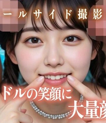 【FANZA同人raw】アイドルの笑顔に大量顔射プールサイド撮影会｜d_782138