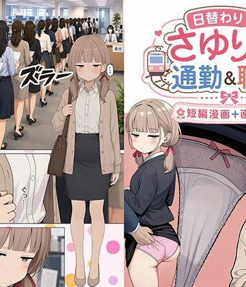 【FANZA同人raw】日替わりさゆりさんの通勤＆職場 短編漫画＋画像集｜d_785760