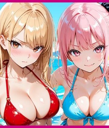 【FANZA同人raw】一軍ギャルに誘われて海水浴の後に搾精された話｜d_821469