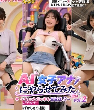 【FANZA同人raw】AI女子アナにやらせてみた 〜ちょっとエッチな生放送！？〜 vol.2｜d_823361