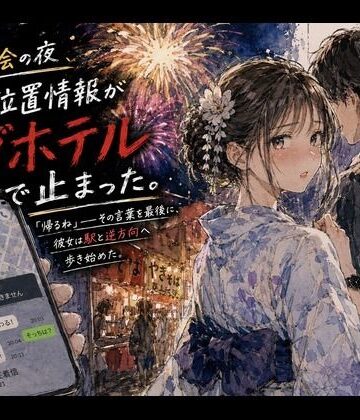 【FANZA同人raw】花火大会の夜、彼女の位置情報がラブホテルで止まった。｜d_823996